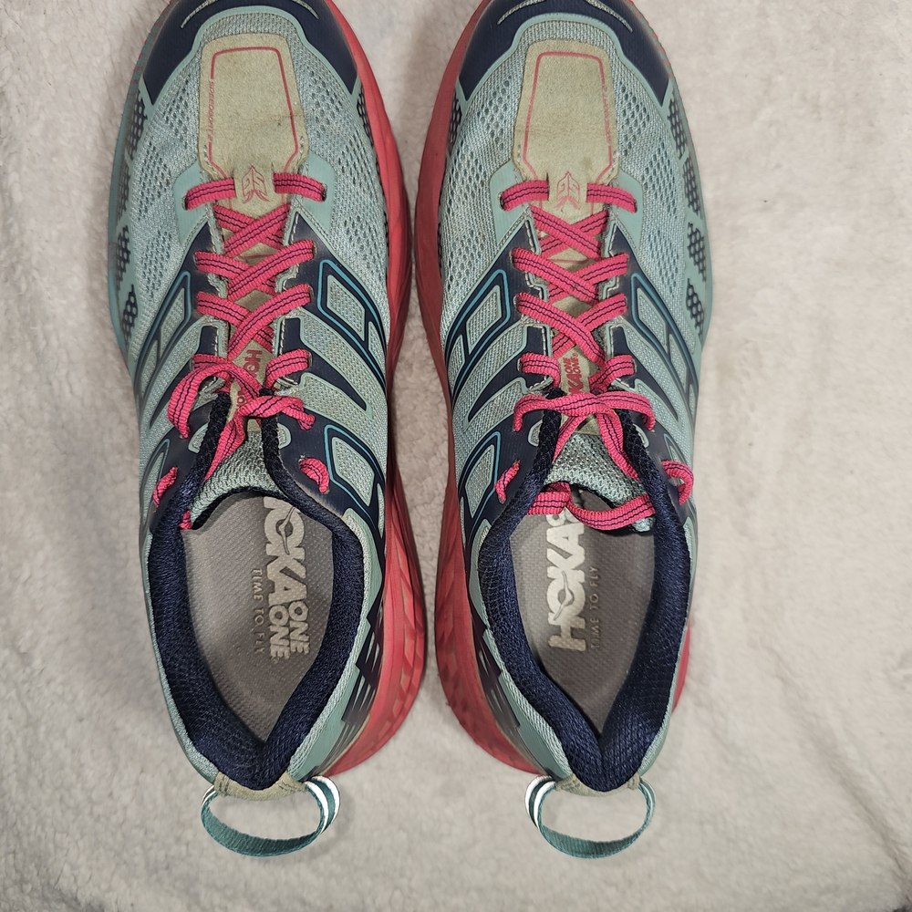 Hoka One One Speedgoat 2 Trail Running Shoes Sneakers Blue - Women’s Size 8.5 - Picture 11 of 14